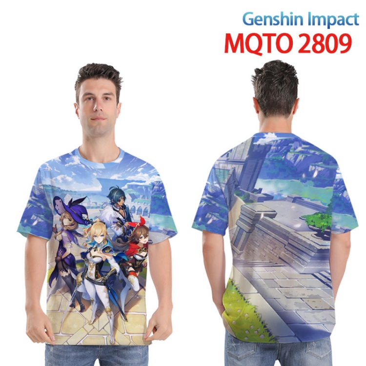 Genshin Impact  Full color printed short sleeve T-shirt 2XS-4XL  9 sizes  MQTO-2809