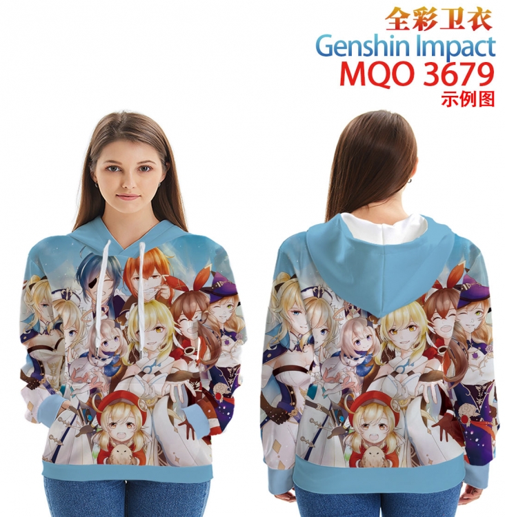 Genshin Impact Full Color Patch pocket Sweatshirt Hoodie  from XXS to 4XL MQO 3679