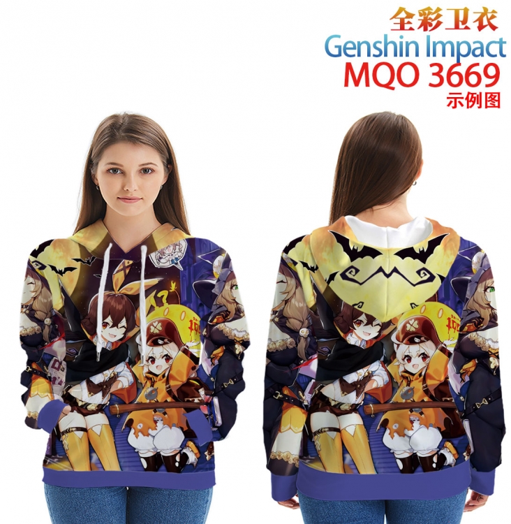 Genshin Impact Full Color Patch pocket Sweatshirt Hoodie  from XXS to 4XL MQO 3669