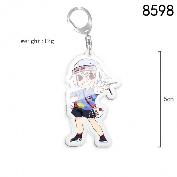 Demon Slayer Kimets Anime acrylic Key Chain  price for 5 pcs 8598