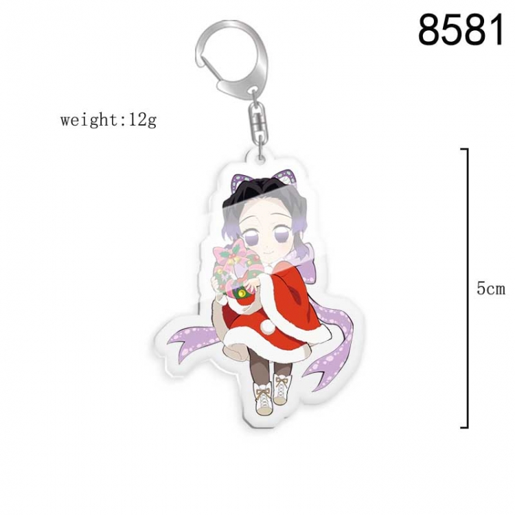 Demon Slayer Kimets Anime acrylic Key Chain  price for 5 pcs 8581