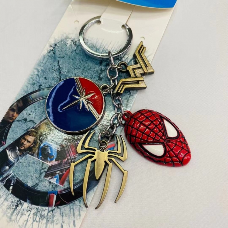 The avengers allianc Animation surrounding skewers metal keychain pendant