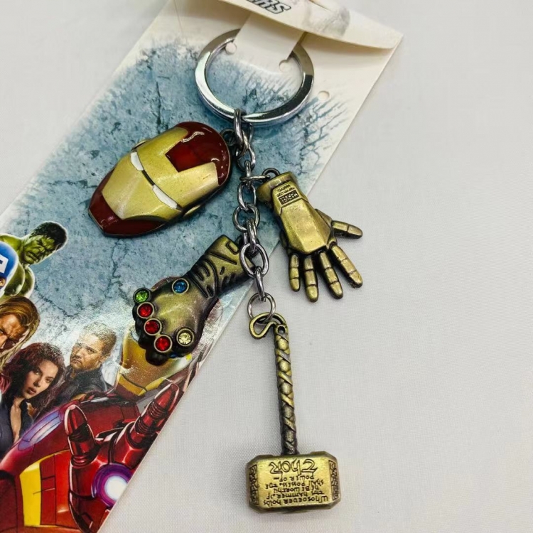 The avengers allianc Animation surrounding skewers metal keychain pendant Style C