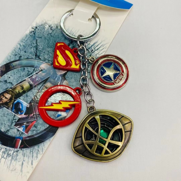 The avengers allianc Animation surrounding skewers metal keychain pendant Style D
