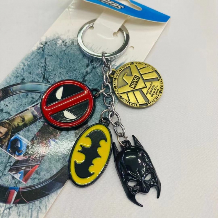 The avengers allianc Animation surrounding skewers metal keychain pendant Style A