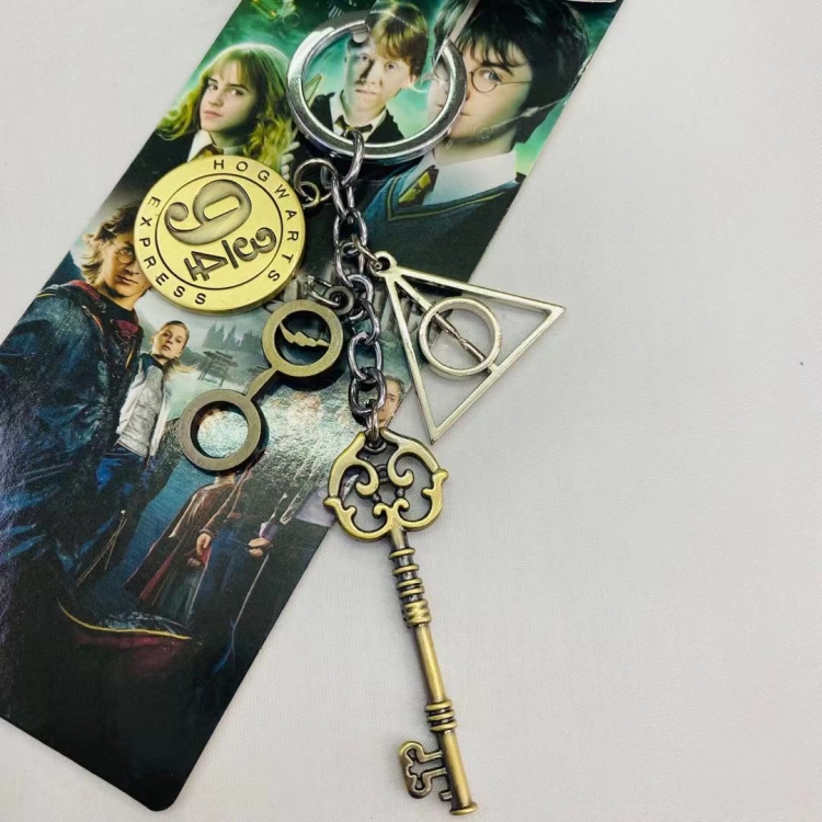 Harry Potter Animation surrounding skewers metal keychain pendant Style A
