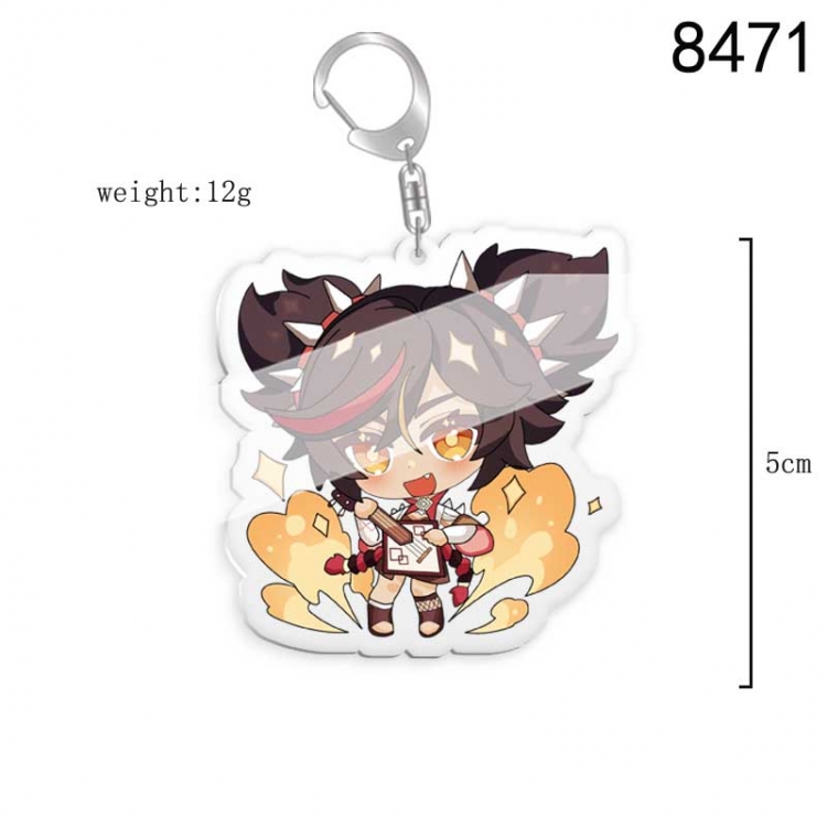 Genshin Impact  Anime acrylic Key Chain price for 5 pcs  8471