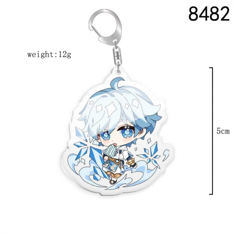 Genshin Impact  Anime acrylic Key Chain price for 5 pcs  8482