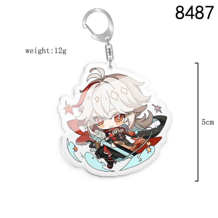 Genshin Impact  Anime acrylic Key Chain price for 5 pcs  8487