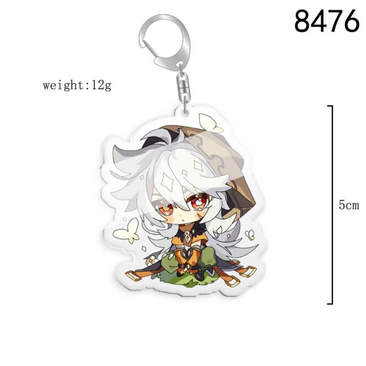 Genshin Impact  Anime acrylic Key Chain price for 5 pcs  8476