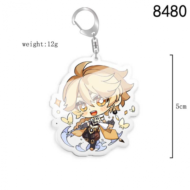 Genshin Impact  Anime acrylic Key Chain price for 5 pcs  8480