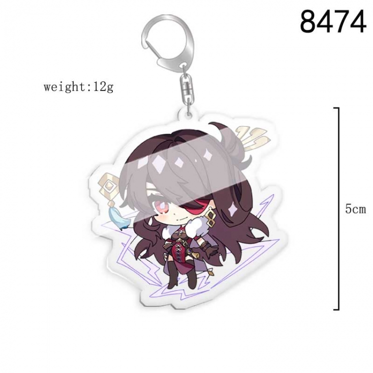 Genshin Impact  Anime acrylic Key Chain price for 5 pcs  8474