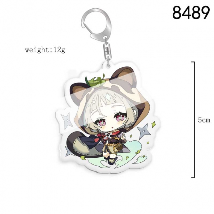 Genshin Impact  Anime acrylic Key Chain price for 5 pcs  8489