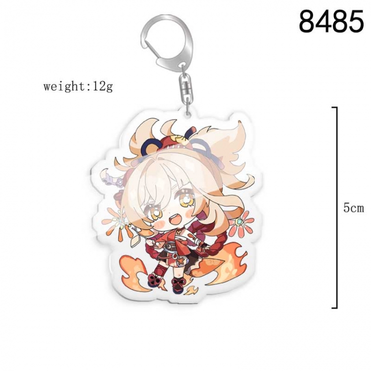 Genshin Impact  Anime acrylic Key Chain price for 5 pcs  8485