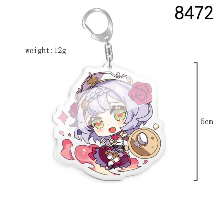 Genshin Impact  Anime acrylic Key Chain price for 5 pcs  8472