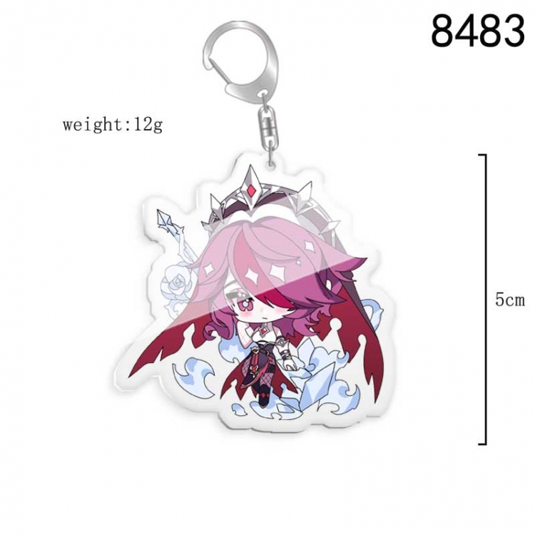 Genshin Impact  Anime acrylic Key Chain price for 5 pcs  8483