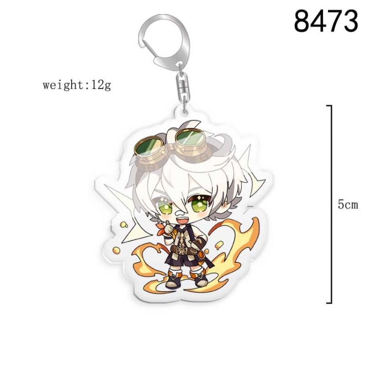 Genshin Impact  Anime acrylic Key Chain price for 5 pcs  8473