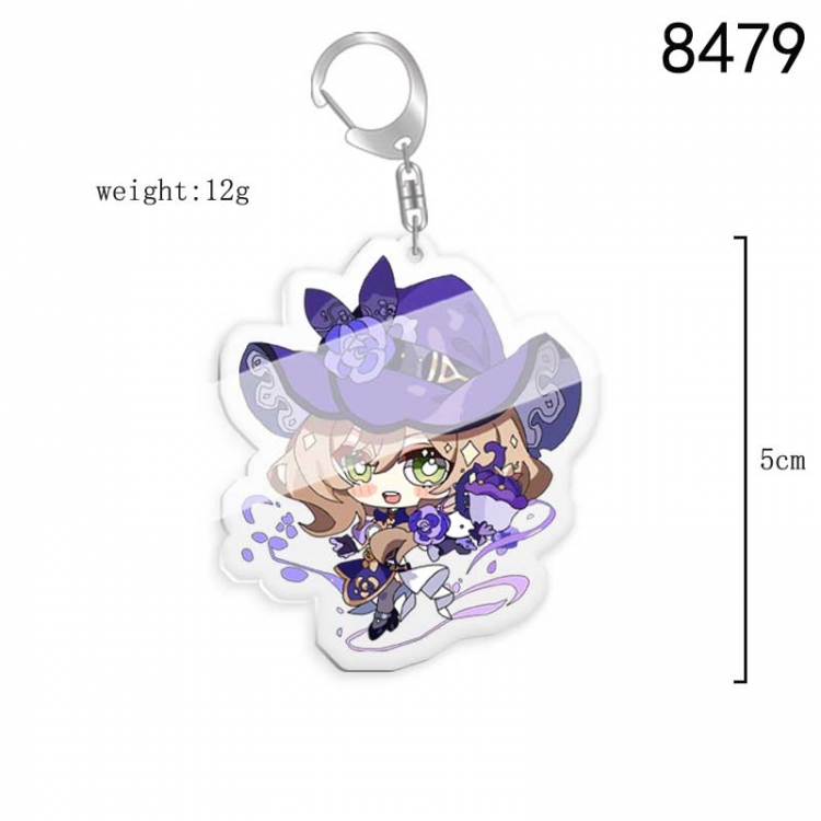 Genshin Impact  Anime acrylic Key Chain price for 5 pcs  8479