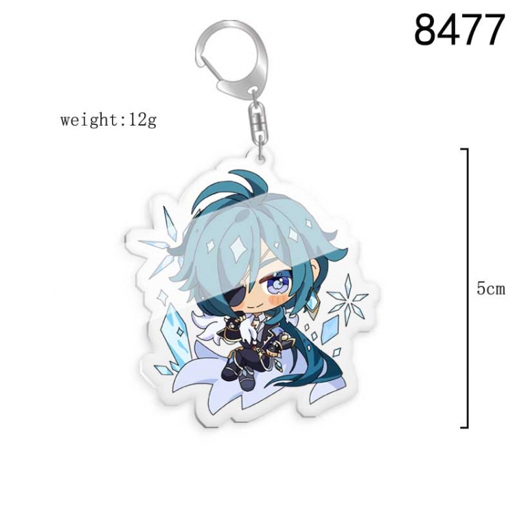 Genshin Impact  Anime acrylic Key Chain price for 5 pcs  8477