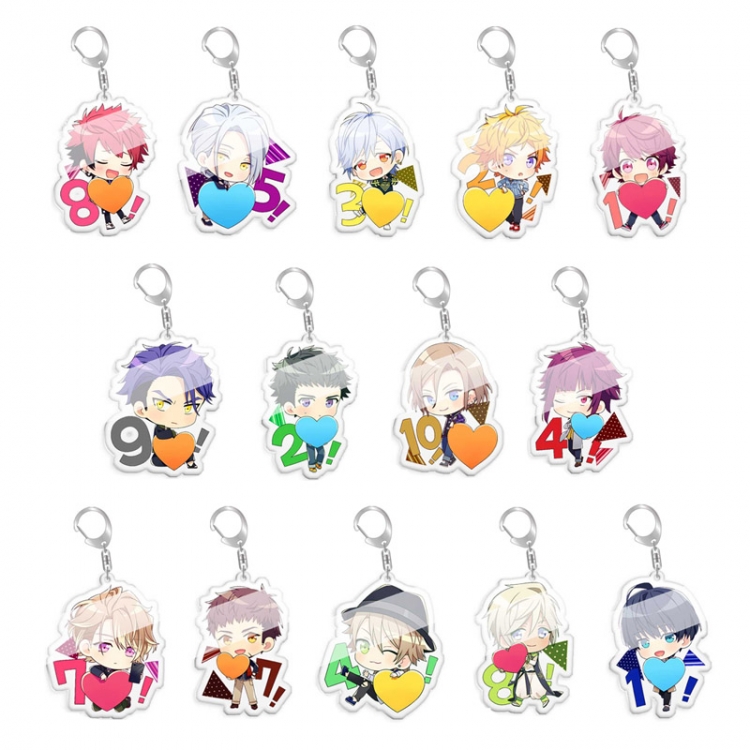 A3! Anime acrylic Key Chain price for 5 pcs  8490