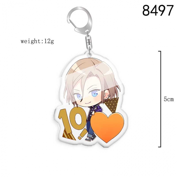 A3! Anime acrylic Key Chain price for 5 pcs  8497