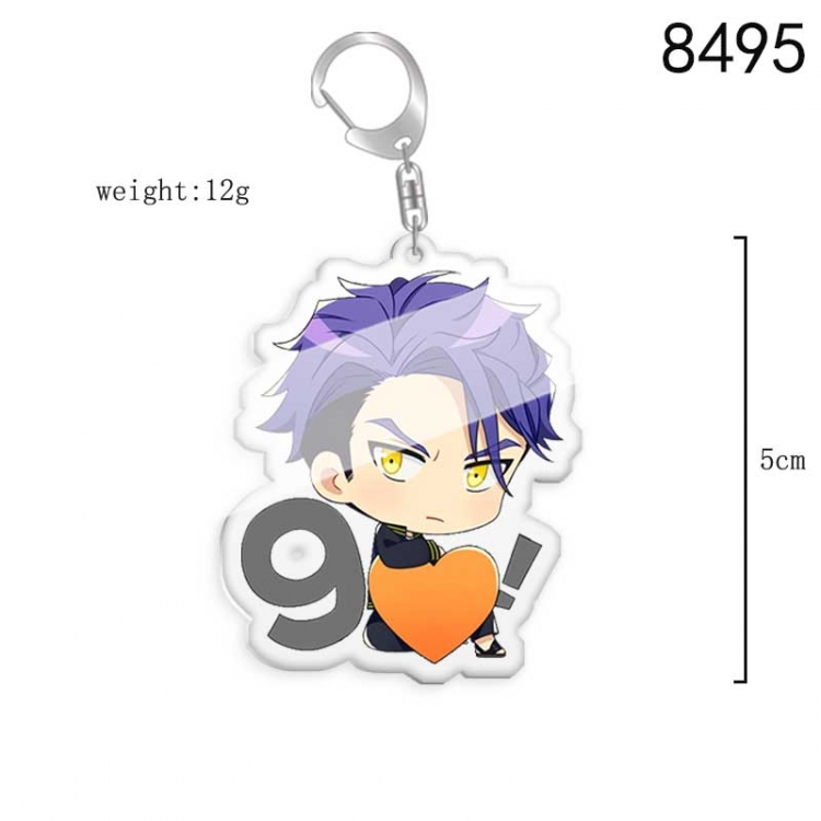 A3! Anime acrylic Key Chain price for 5 pcs  8495