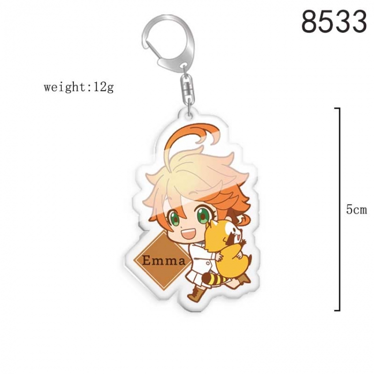 The Promised Neverla Anime acrylic Key Chain price for 5 pcs  8533