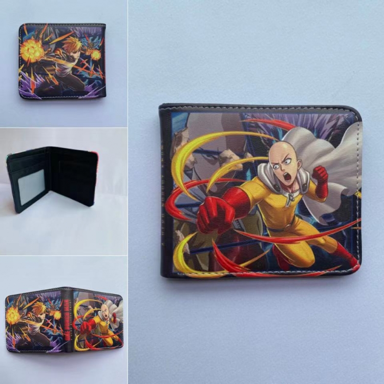 One Punch Man Full color  Two fold short card case wallet 11X9.5CM 60G