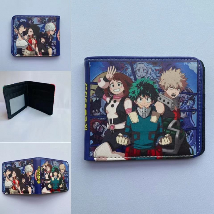 My Hero Academia Full color  Two fold short card case wallet 11X9.5CM 60G