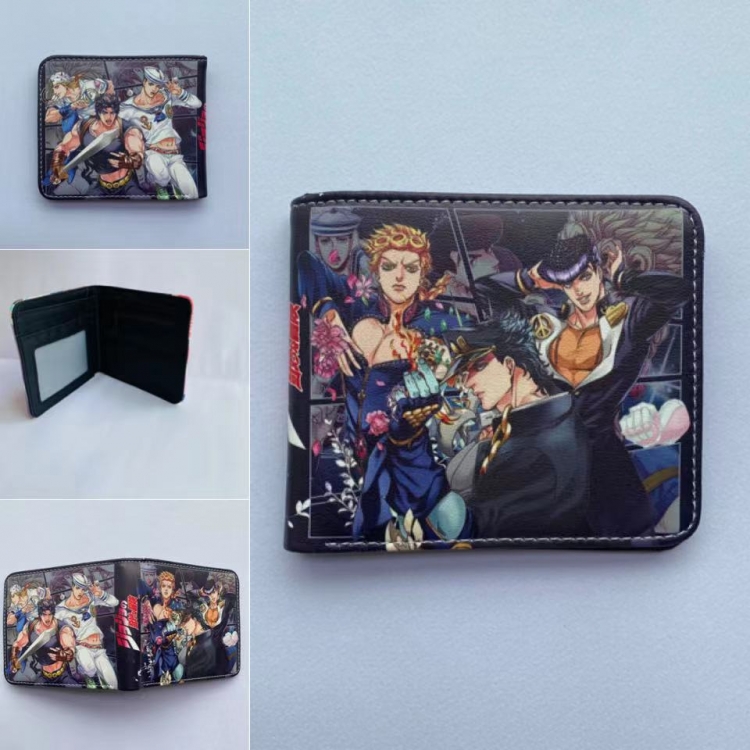 JoJos Bizarre Adventure Full color  Two fold short card case wallet 11X9.5CM 60G