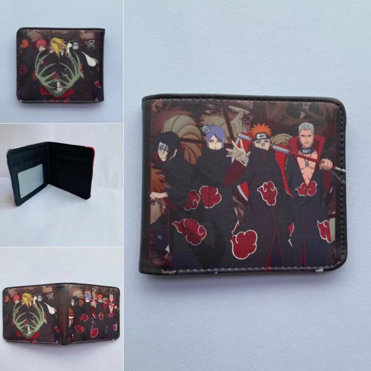 Naruto Full color  Two fold short card case wallet 11X9.5CM 60G