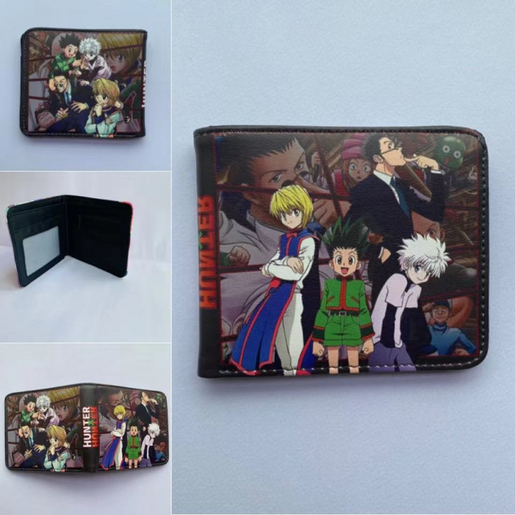 HunterXHunter Full color  Two fold short card case wallet 11X9.5CM 60G