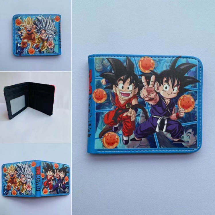 DRAGON BALL Full color  Two fold short card case wallet 11X9.5CM 60G