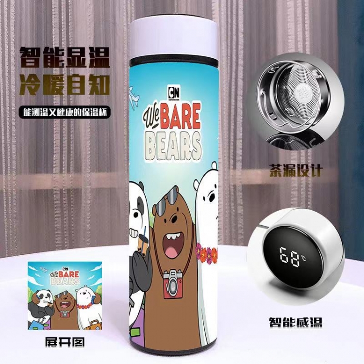 We Bare Bears Apparent temperature 304 stainless steel Thermos Cup 500ML