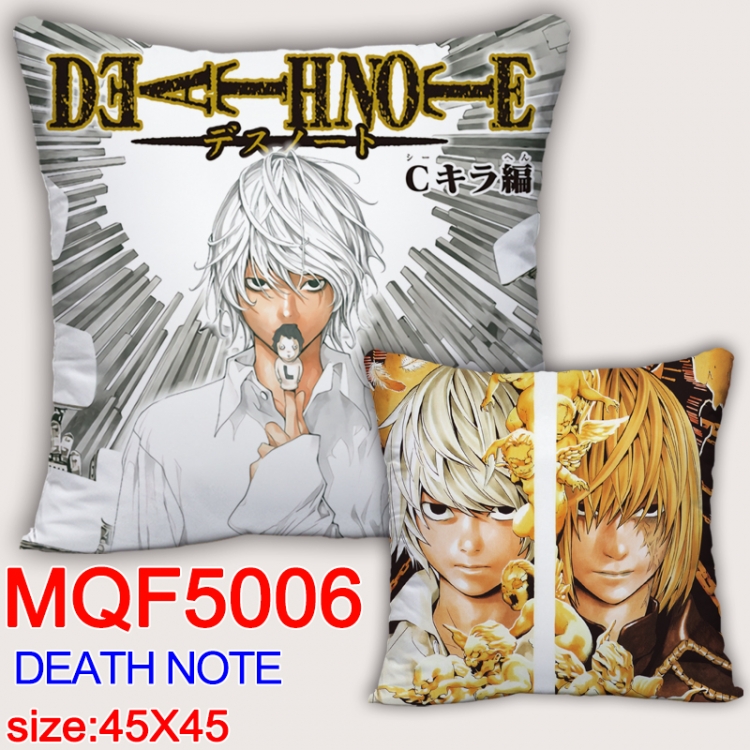 Death note Square double-sided full-color pillow cushion 45X45CM NO FILLING  MQF 5006