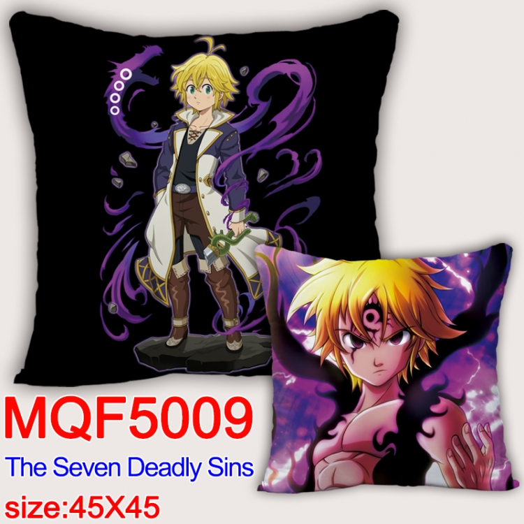 The Seven Deadly Sins Square double-sided full-color pillow cushion 45X45CM NO FILLING MQF 5009