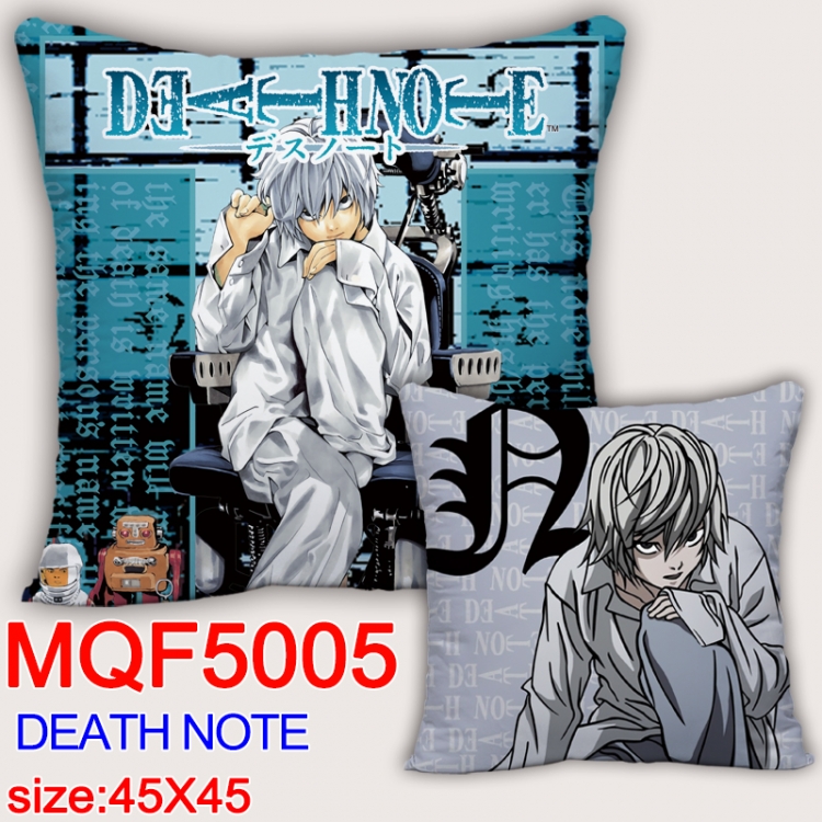Death note Square double-sided full-color pillow cushion 45X45CM NO FILLING MQF 5005
