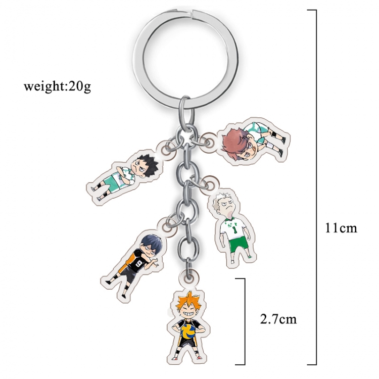 Haikyuu!! Anime acrylic Key Chain  price for 5 pcs A296