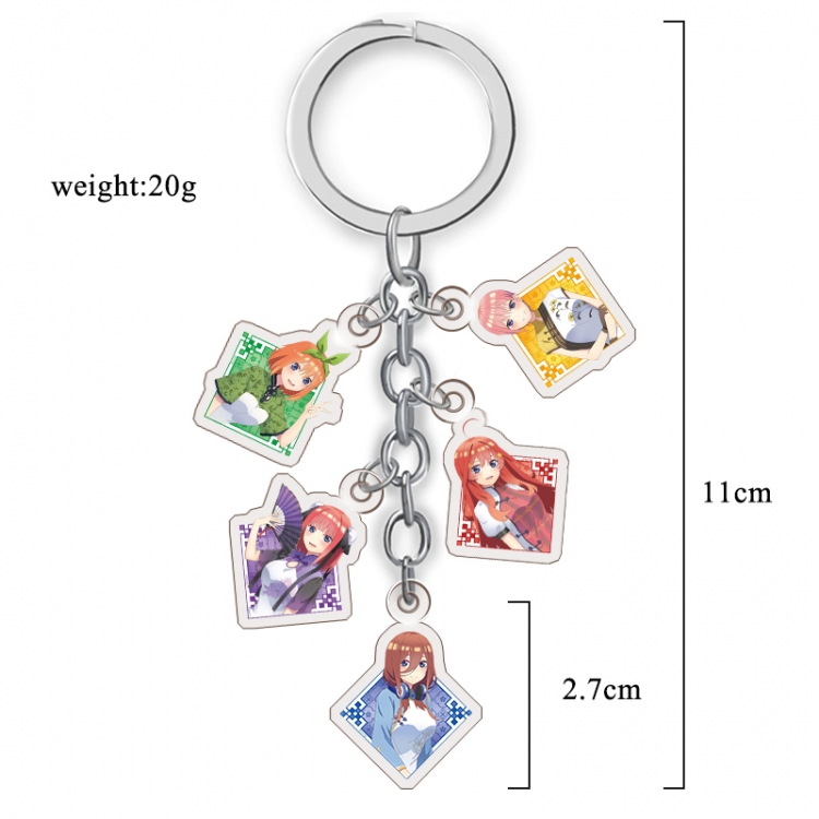  The Quintessential Q Anime acrylic Key Chain  price for 5 pcs A288 