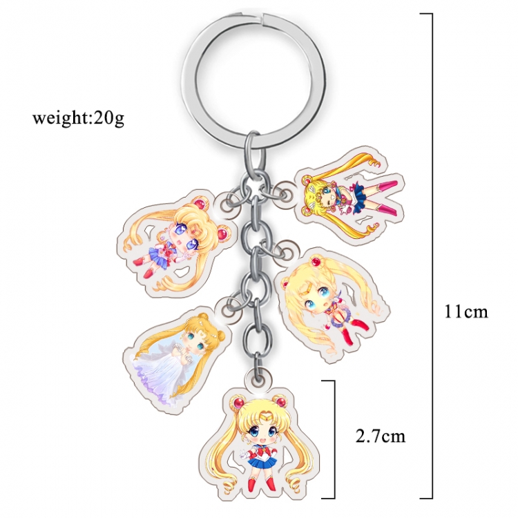 sailormoon Anime acrylic Key Chain  price for 5 pcs A271