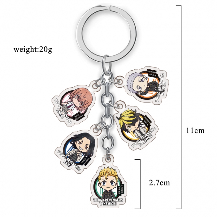 Tokyo Revengers  Anime acrylic Key Chain  price for 5 pcs A295