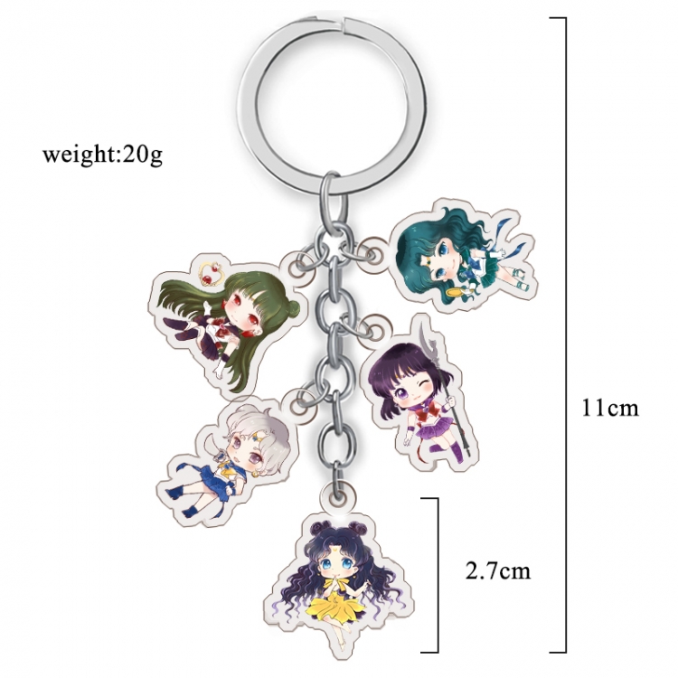 sailormoon Anime acrylic Key Chain  price for 5 pcs A270