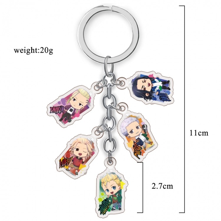 Jujutsu Kaisen   Anime acrylic Key Chain  price for 5 pcs  A289