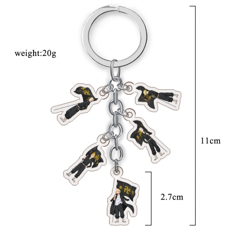 Tokyo Revengers   Anime acrylic Key Chain  price for 5 pcs A280