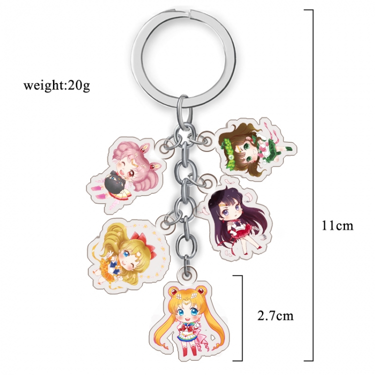 sailormoon Anime acrylic Key Chain  price for 5 pcs A269