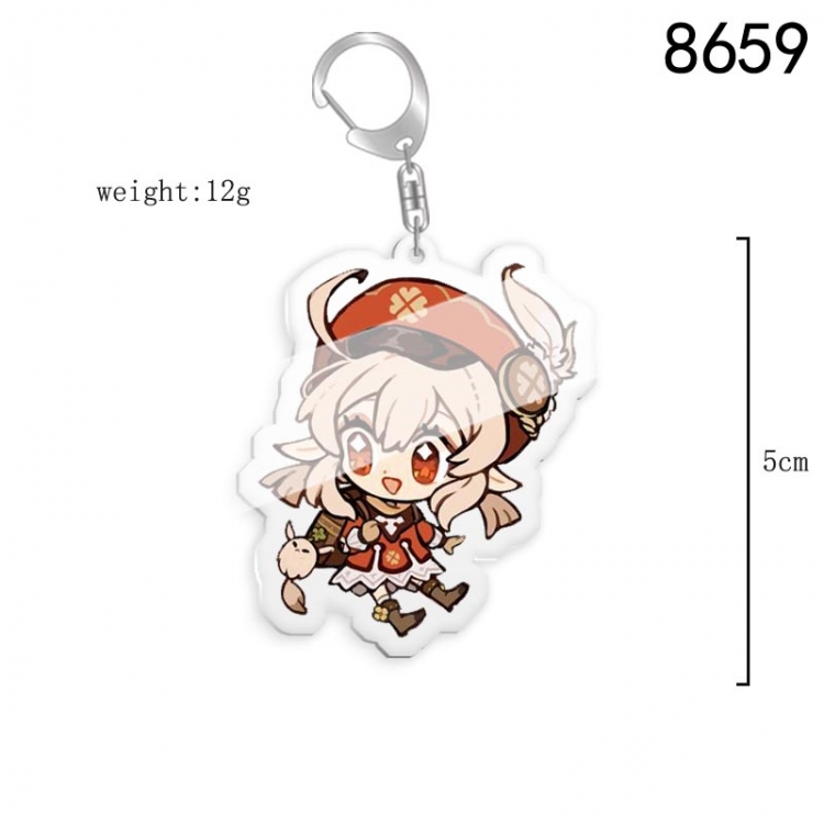 Genshin Impact Anime acrylic Key Chain  price for 5 pcs 8659