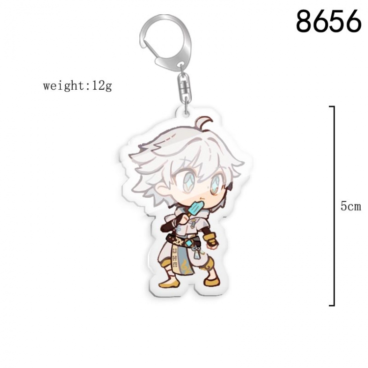 Genshin Impact Anime acrylic Key Chain  price for 5 pcs 8656