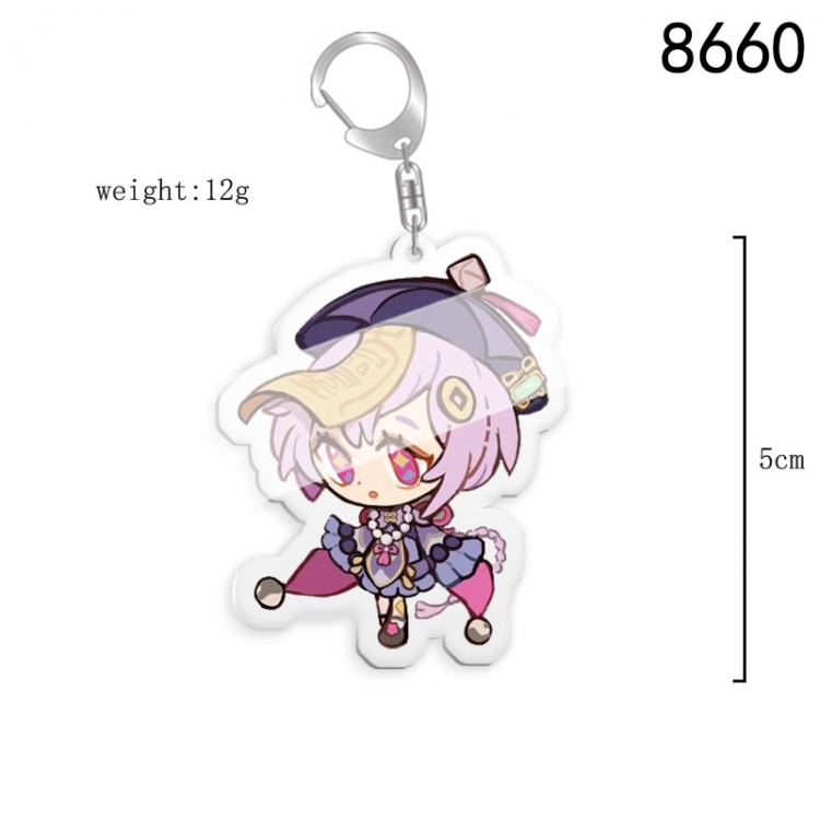 Genshin Impact Anime acrylic Key Chain  price for 5 pcs 8660