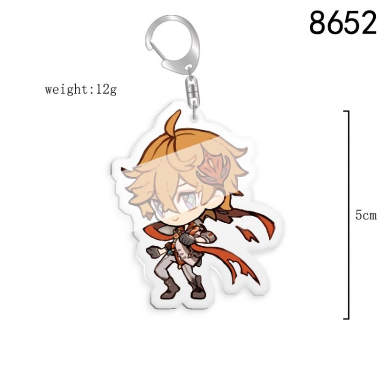 Genshin Impact Anime acrylic Key Chain  price for 5 pcs 8652