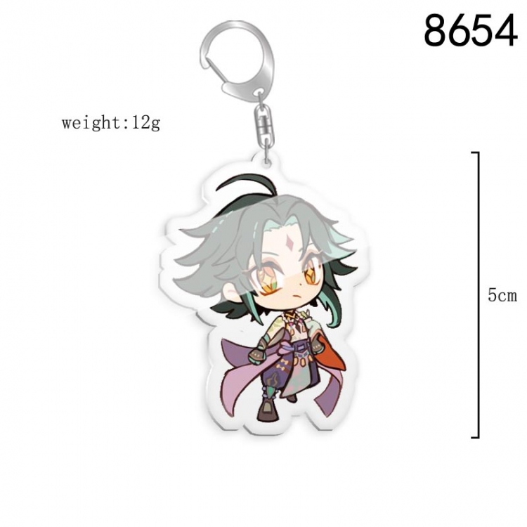 Genshin Impact Anime acrylic Key Chain  price for 5 pcs 8654